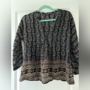Madewell blouse in boho print